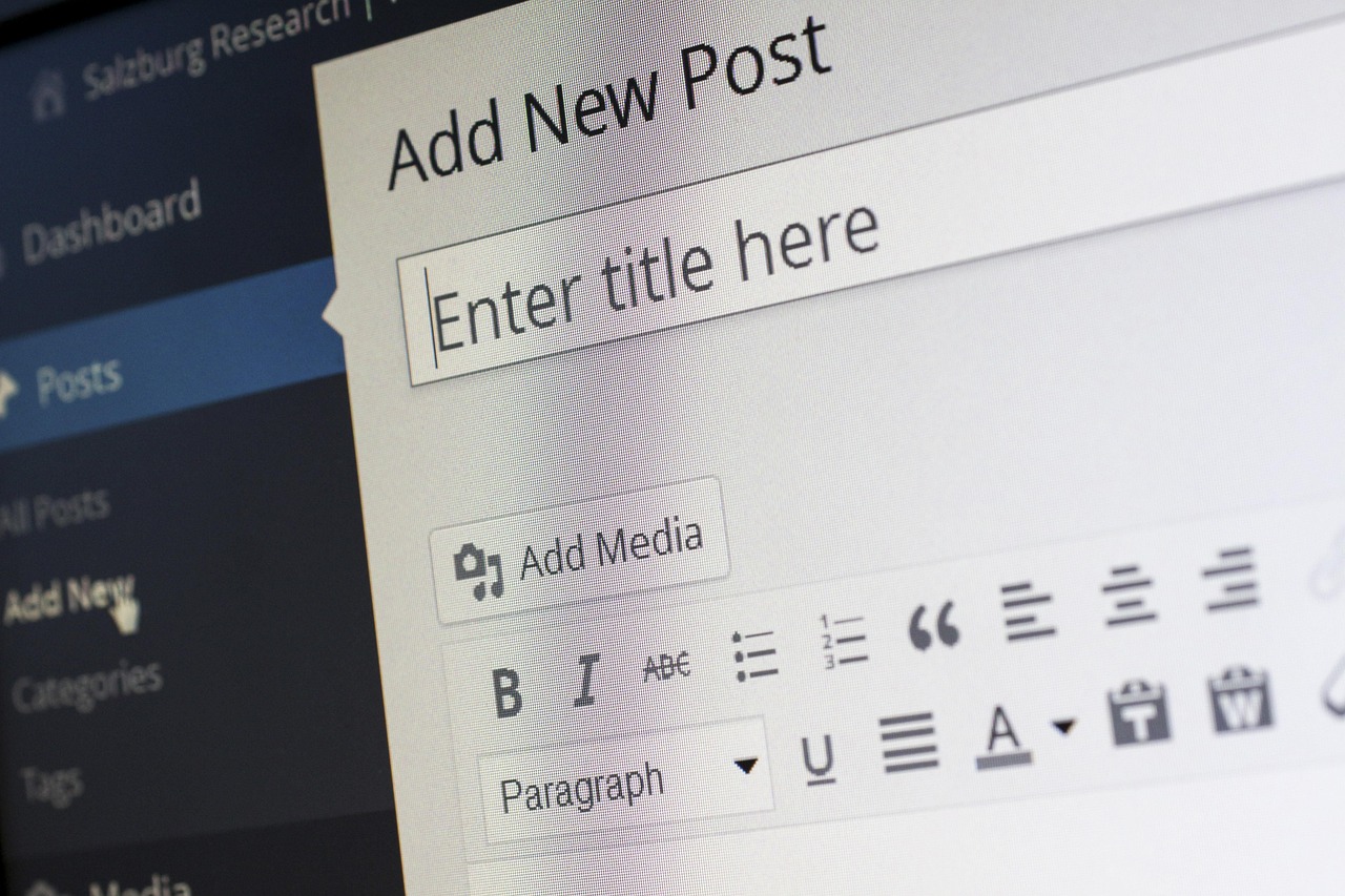 Blog e conteúdo no WordPress — editor Gutenberg nativo para publicações SEO otimizadas sem custo adicional