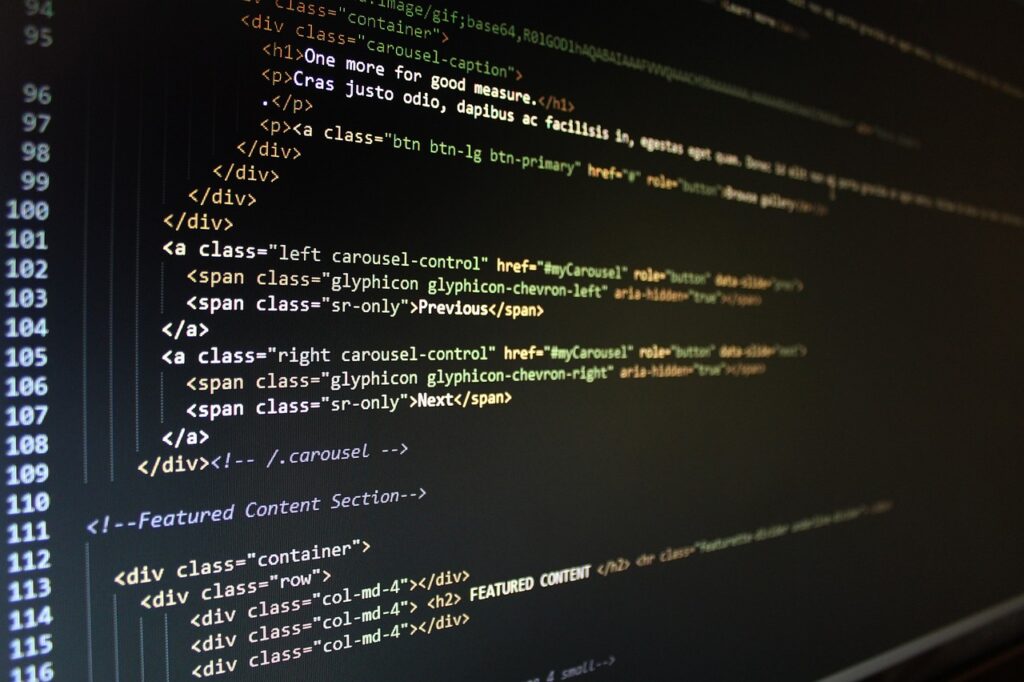 Meta tag o que é: código HTML mostrando tags de metadados usadas para SEO em um site